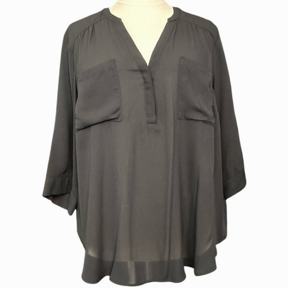 Torrid‎ Black Sheer Top